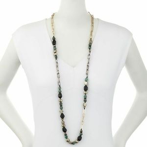 Alexis Bittar Crystal Custom Chain Link Necklace